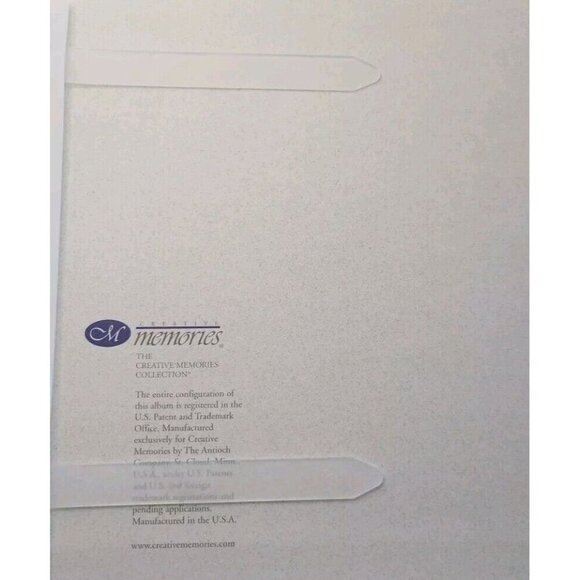 Creative Memories 7x7 Scrapbook Album Red Cranberry Silver Hearts 2004 - Picture 5 of 8